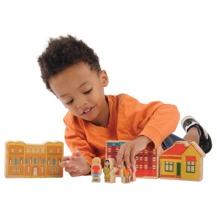 Alternate Image #1 of Homes Around the World Wooden Blocks - 15 Pieces