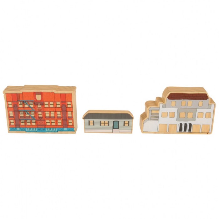 Alternate Image #1 of Homes Around the World Wooden Blocks - 15 Pieces