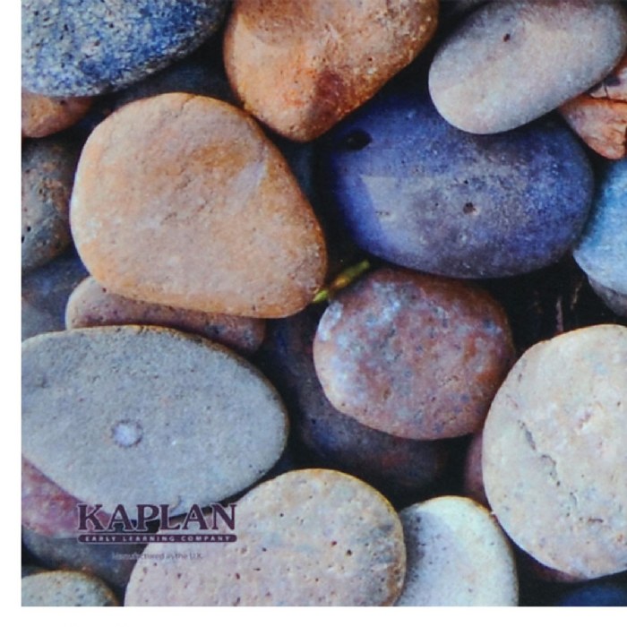 Alternate Image #1 of STEM Play Mat - Vibrant Real Image Pebbles Mat