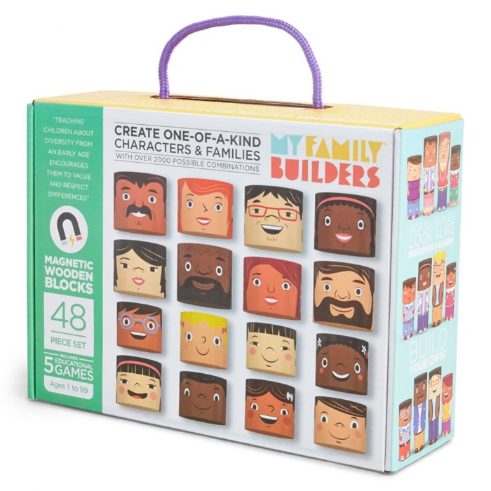 Alternate Image #1 of MyFamilyBuilders&trade; - 48 Magnetic Blocks