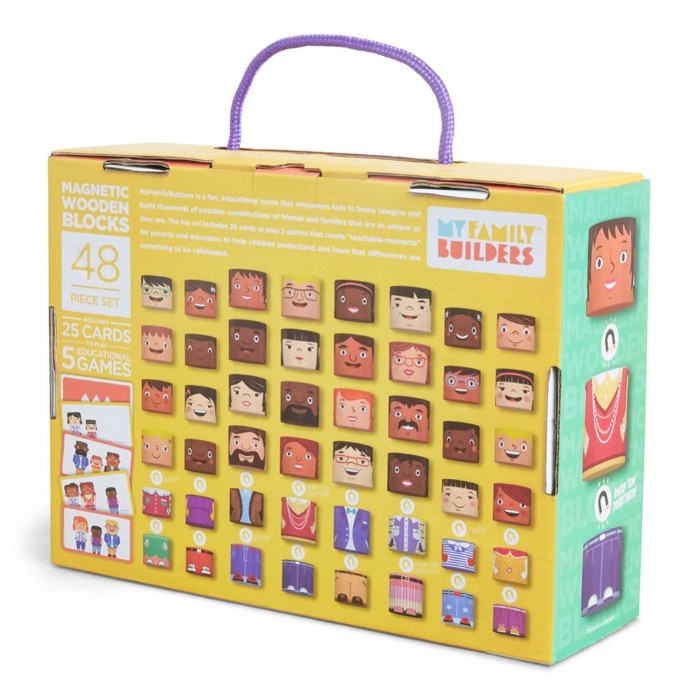 Alternate Image #1 of MyFamilyBuilders&trade; - 48 Magnetic Blocks