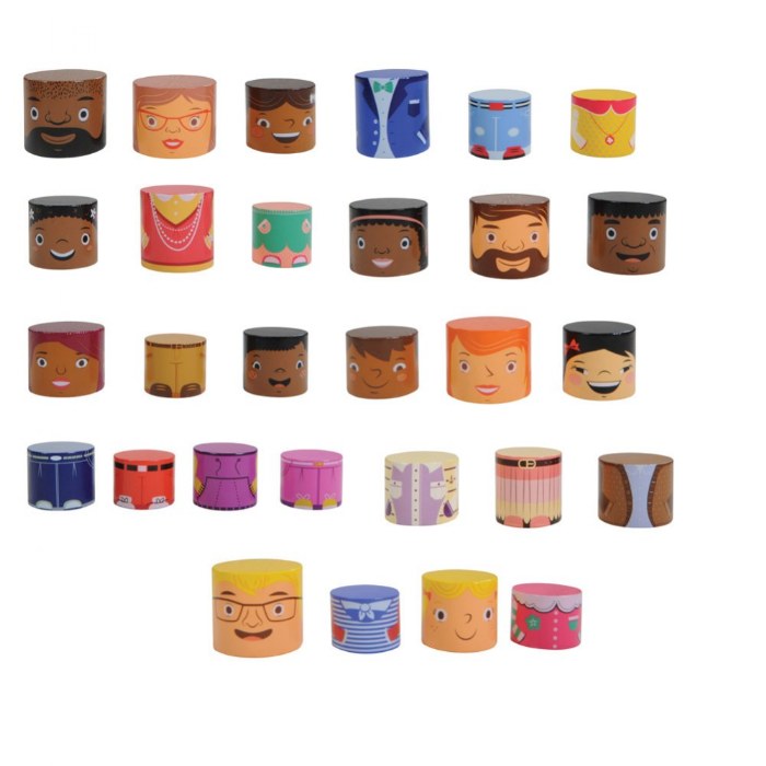 Alternate Image #1 of MyFamilyBuilders&trade; - 48 Magnetic Blocks