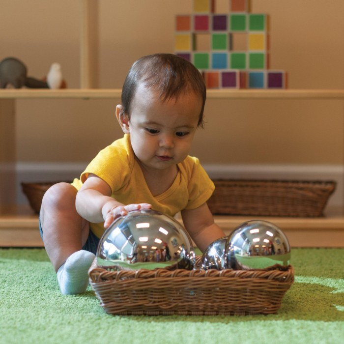 Alternate Image #1 of Sensory Reflective Balls - Set of 4