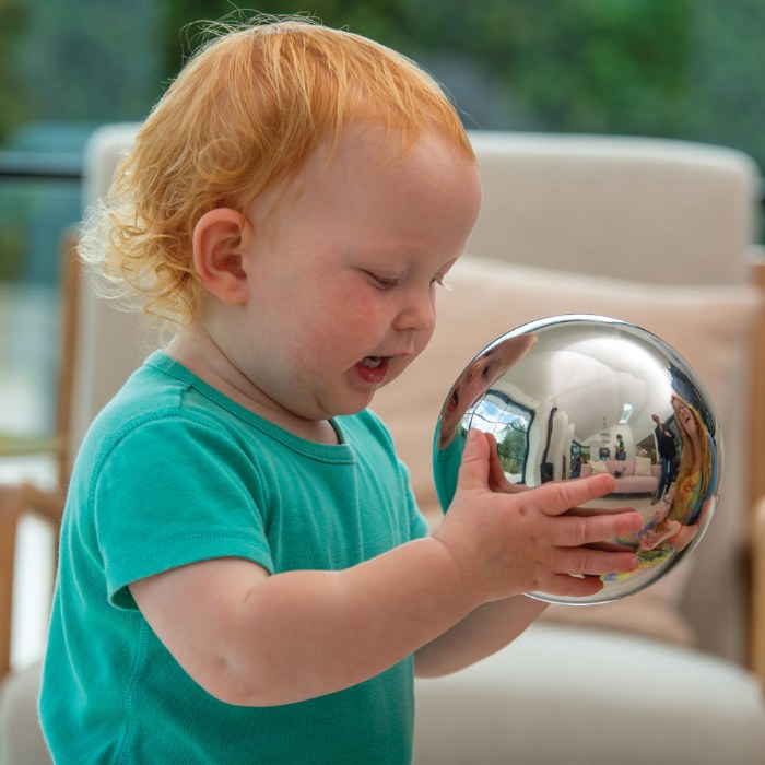 Alternate Image #1 of Sensory Reflective Balls - Set of 4