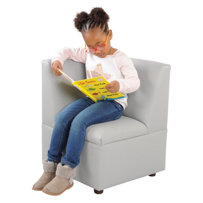 Alternate Image #1 of Modern Casual Corner Chair - Gray