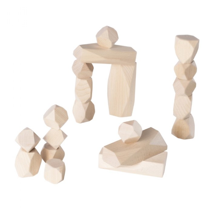 Alternate Image #1 of Wood Stackers: Standing Stones - 20 Pieces