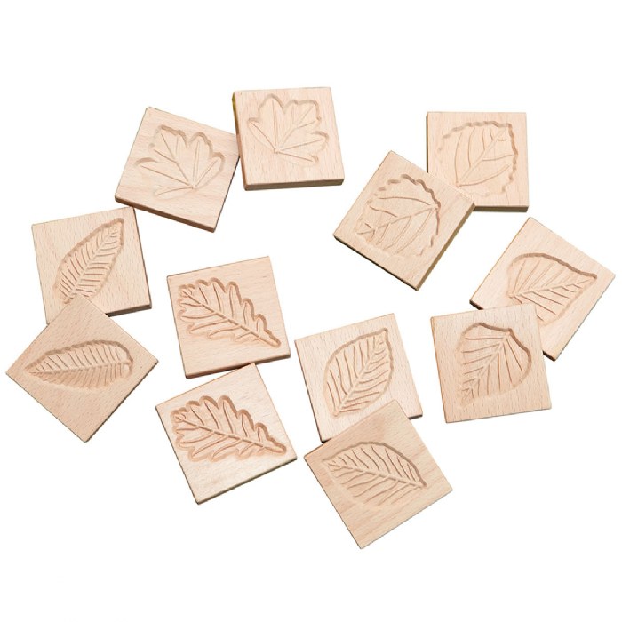 Primary Image of Sensory Leaf Tiles - Set of 12