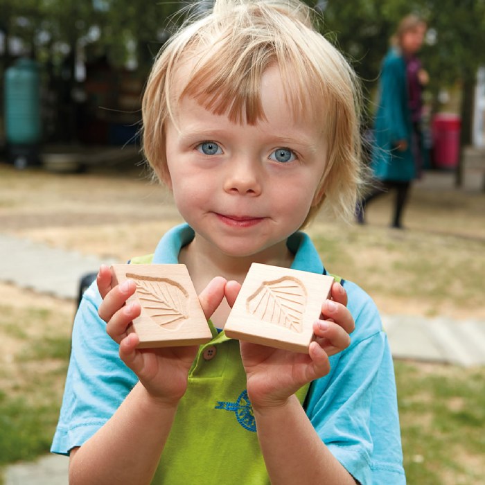 Alternate Image #1 of Sensory Leaf Tiles - Set of 12