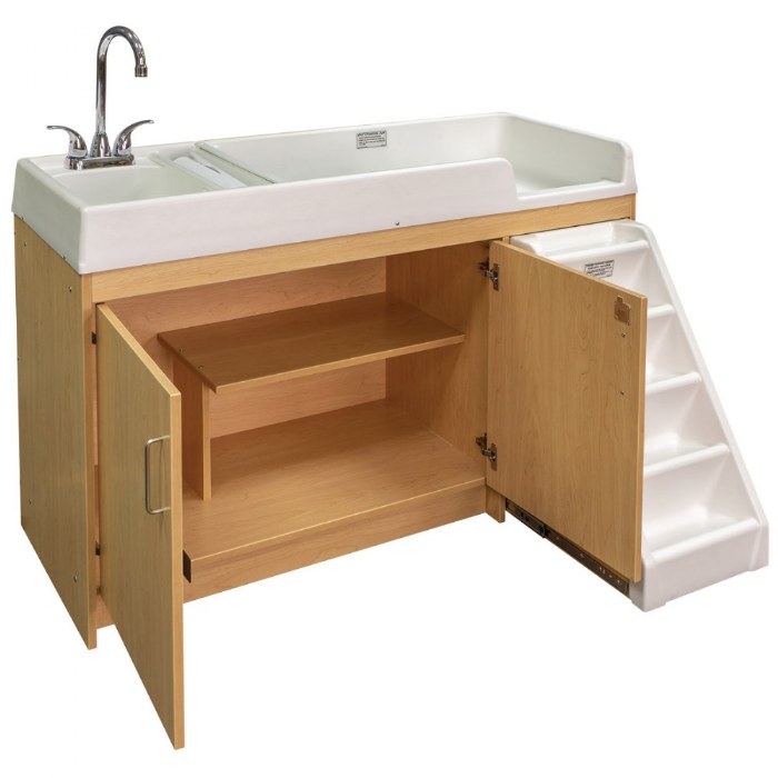 Alternate Image #1 of Left Handed Changing Table with Sink