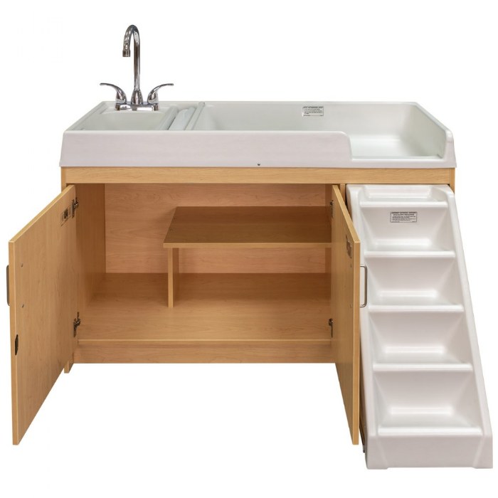 Alternate Image #1 of Left Handed Changing Table with Sink