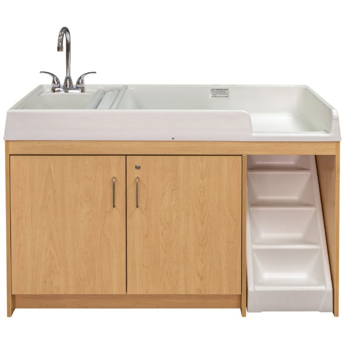 Alternate Image #1 of Left Handed Changing Table with Sink
