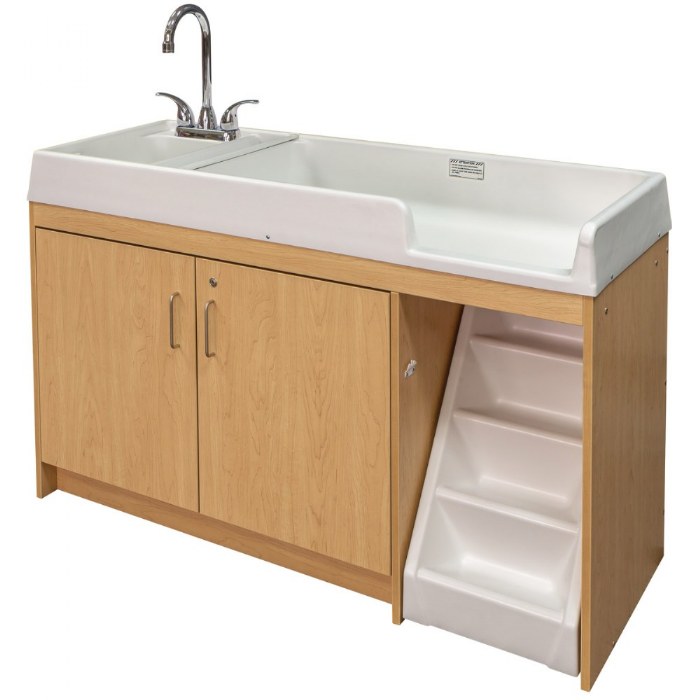 Alternate Image #1 of Left Handed Changing Table with Sink