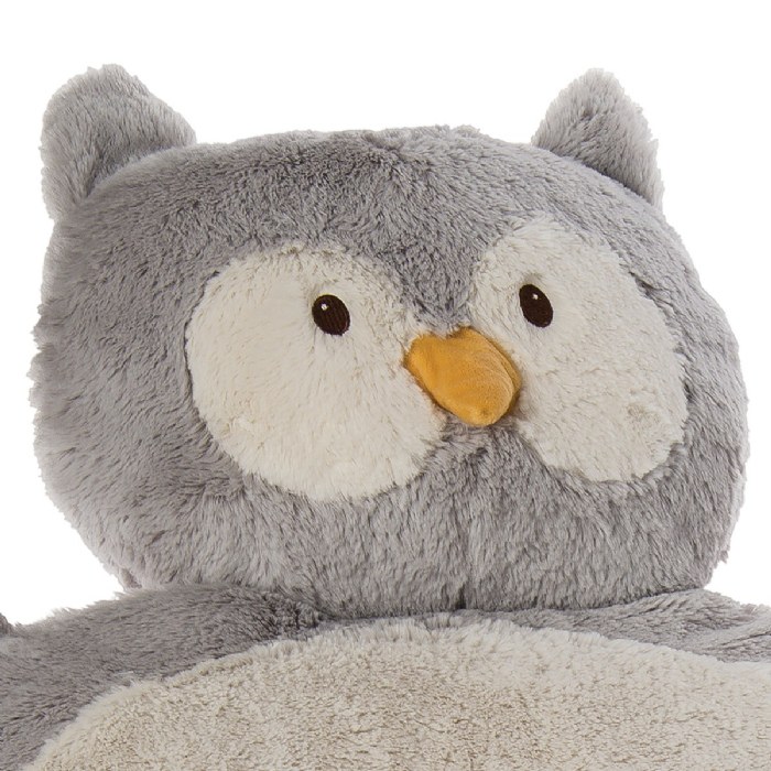 Alternate Image #1 of Plush 31" Owl Shaped Baby Mat