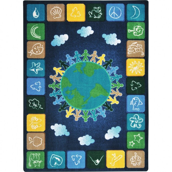 Primary Image of One World Rug - Neutral Colors - 5'4" x 7'8" Rectangle