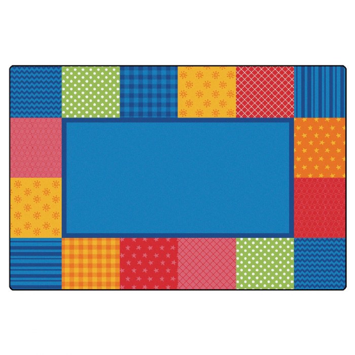 Primary Image of Pattern Blocks Primary Colors Rug - 6' x 9' Rectangle