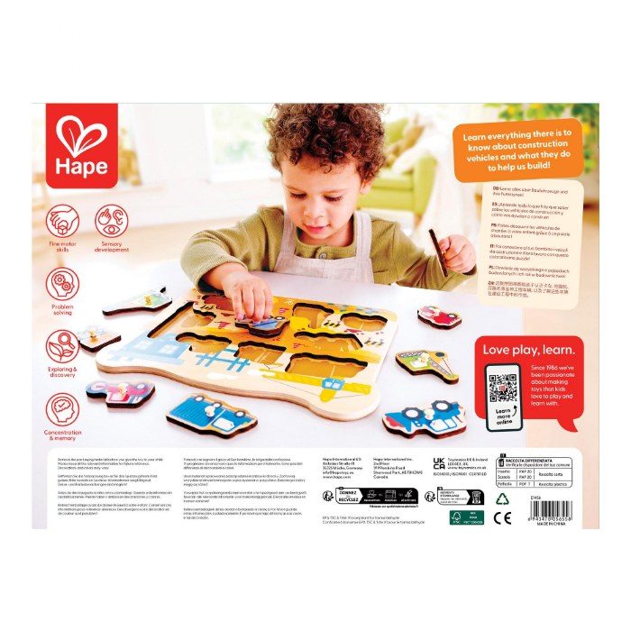 Alternate Image #1 of Construction Peg Puzzle - 9-Pieces