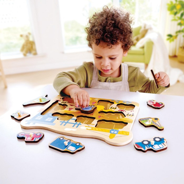 Alternate Image #1 of Vehicle Themed Peg Puzzle - Set of 2