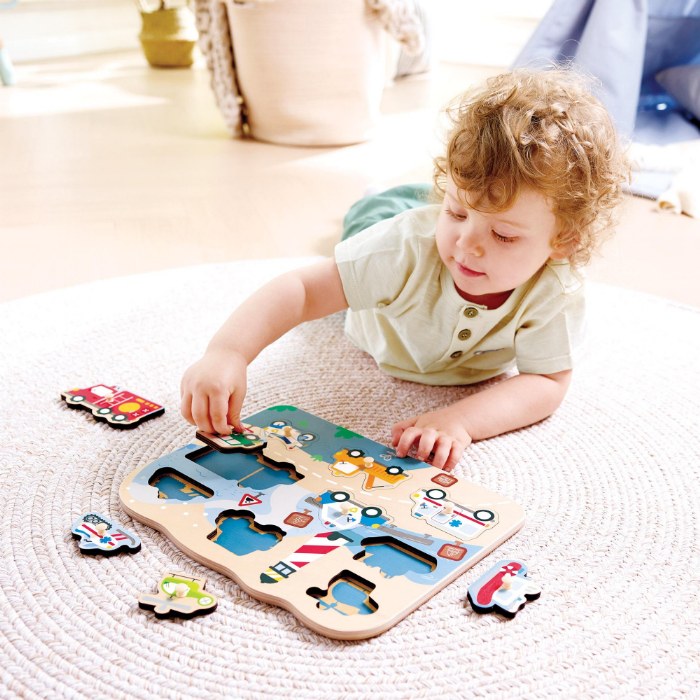 Alternate Image #1 of Vehicle Themed Peg Puzzle - Set of 2