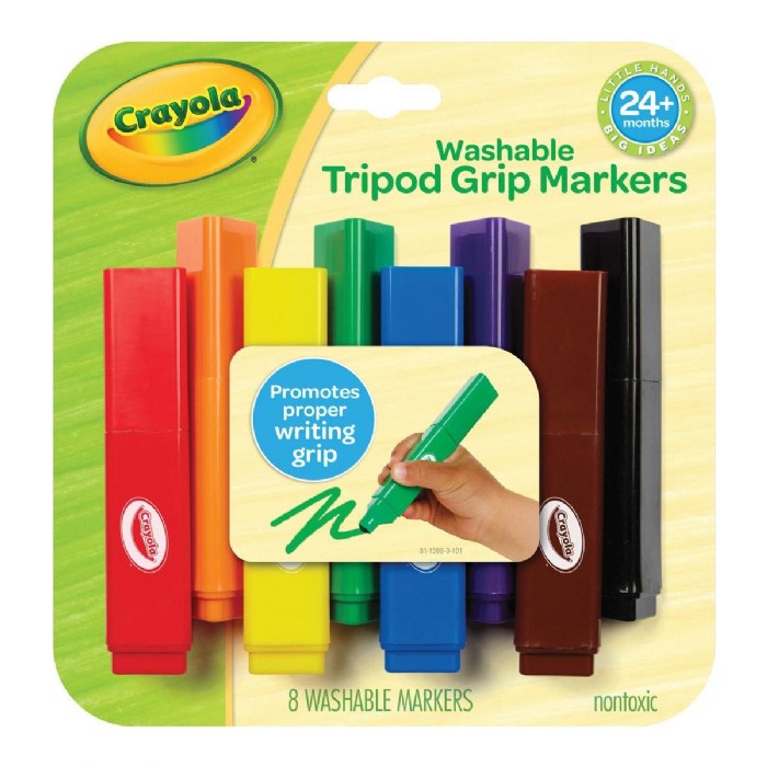 Alternate Image #1 of My First Crayola&trade; Tripod Grip Markers - Single Box, 8 Colors