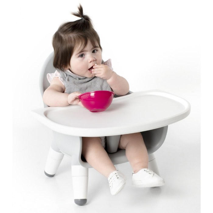 Alternate Image #1 of Feeding Chair - Gray - 5" Legs - 6 - 15 Months