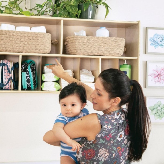 Alternate Image #1 of Carolina Wall Diaper Storage