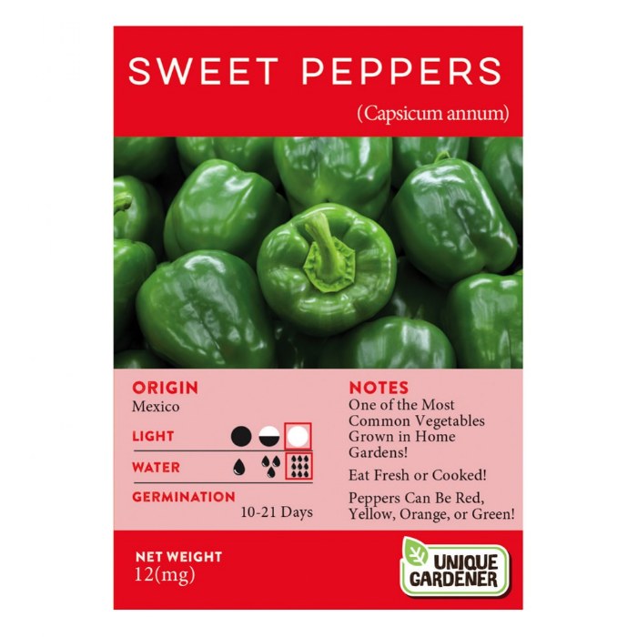 Alternate Image #1 of Sweet Bell Pepper Seeds 3-Pack