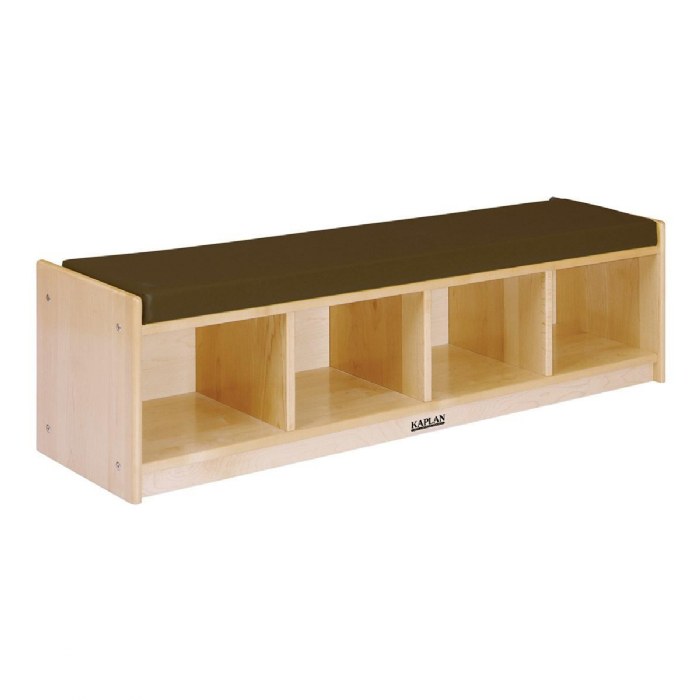 Alternate Image #1 of Cubby Bench Cushion - Brown