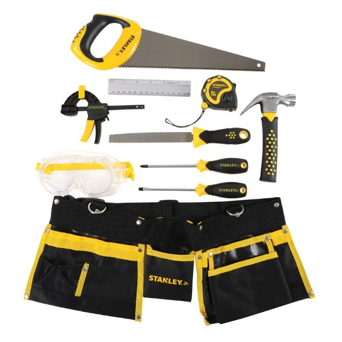 Primary Image of Kid's Stanley 10-Piece Tool Set with Tool Belt