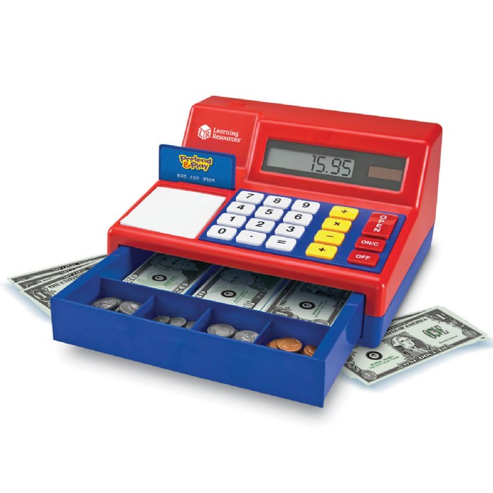 Alternate Image #1 of Large Calculator Pretend and Play Cash Register