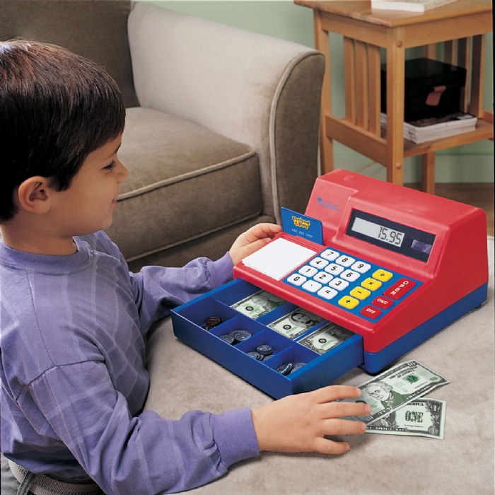 Alternate Image #1 of Large Calculator Pretend and Play Cash Register