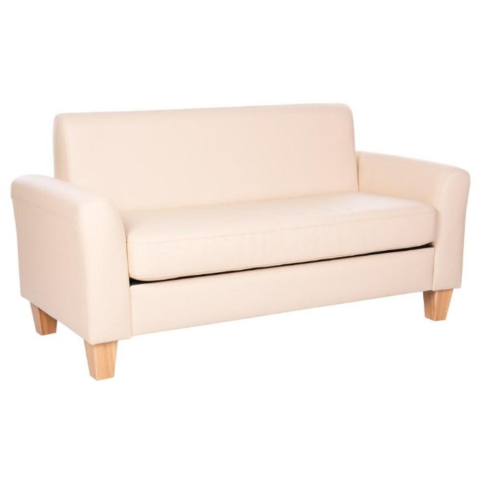 Alternate Image #1 of Factory Second Sense of Place Tan Vinyl Couch