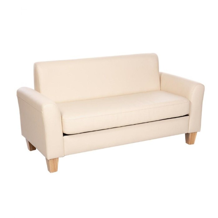 Primary Image of Sense of Place Tan Vinyl Couch