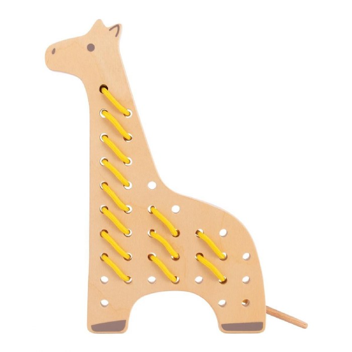 Alternate Image #1 of Safari Wooden Lacing Animals - Set of 5