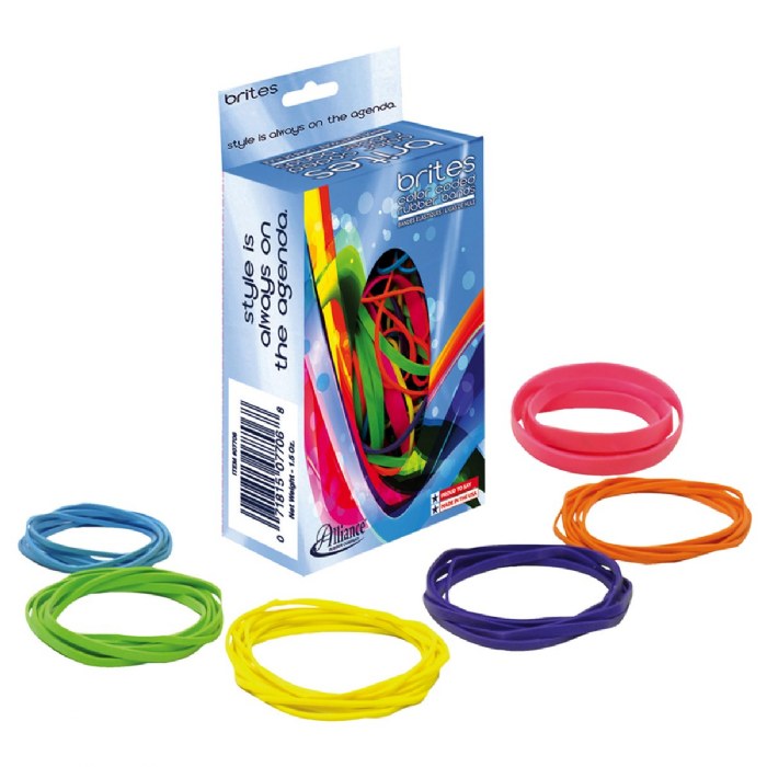 Alternate Image #1 of Colored Rubber Bands - 3 oz.