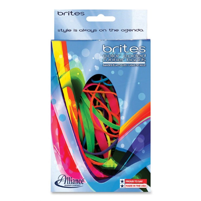 Alternate Image #1 of Colored Rubber Bands - 3 oz.