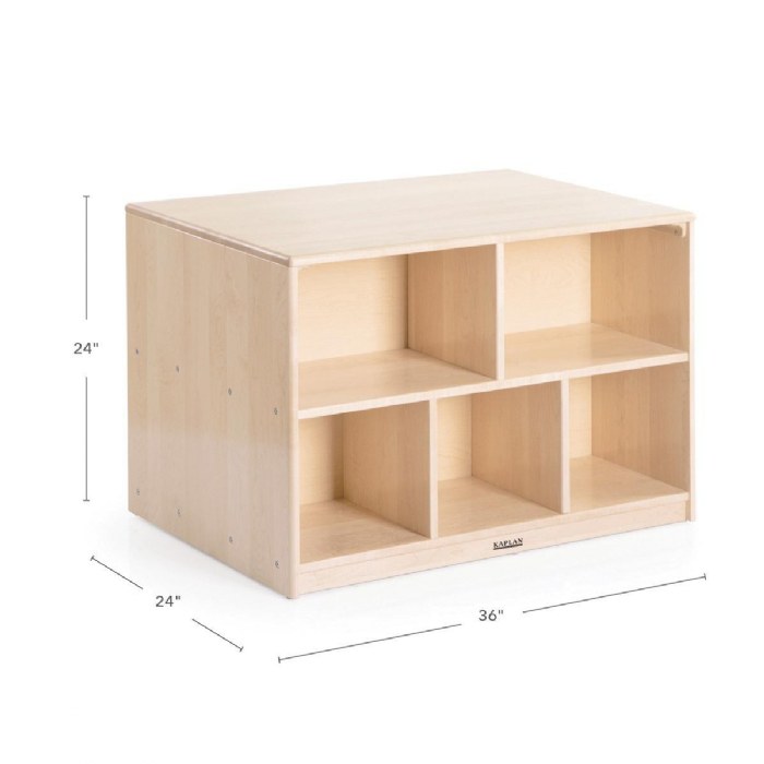 Alternate Image #1 of Factory Second Premium Solid Maple Toddler Storage Island