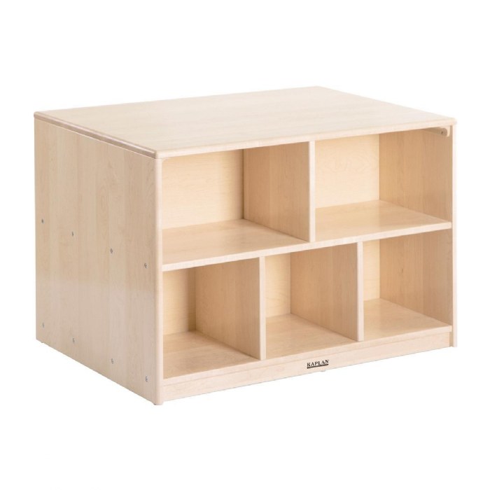 Primary Image of Factory Second Premium Solid Maple Toddler Storage Island
