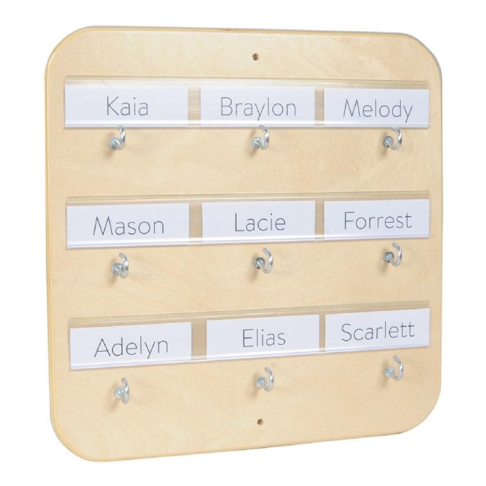 Alternate Image #1 of Wooden 9 Hook Pacifier Holder