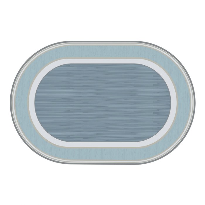 Primary Image of Sense of Place Highland Stripe Carpet - Blue - Oval