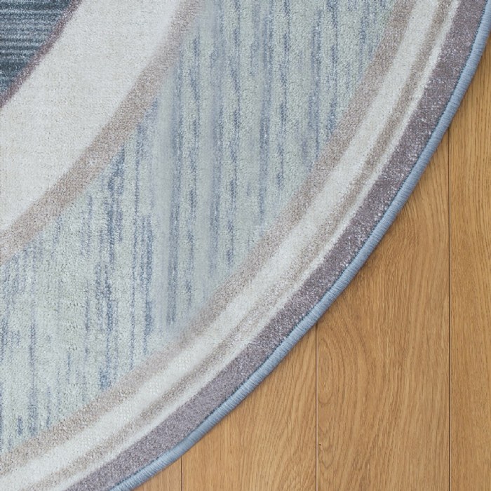 Alternate Image #1 of Sense of Place Highland Stripe Carpet - Blue - Oval