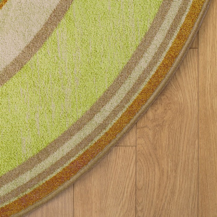 Alternate Image #1 of Sense of Place Lowland Stripe Carpet - Green - Oval