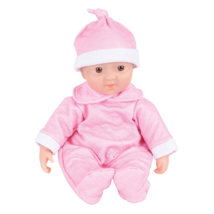 Alternate Image #1 of Soft Body 11" Baby Dolls with Romper and Cap