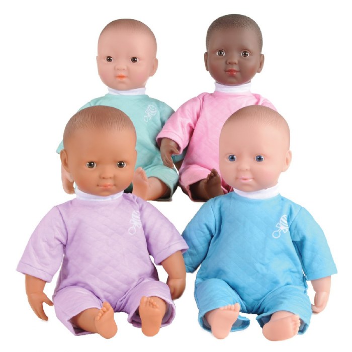 Primary Image of Soft Body 16" Baby Dolls with Blankets - Set of 4