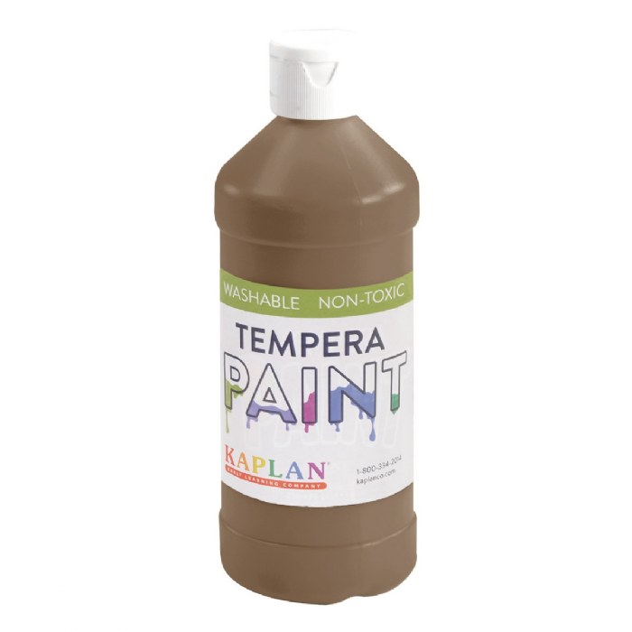 Primary Image of Kaplan Washable Tempera Paint - Brown - 16 oz