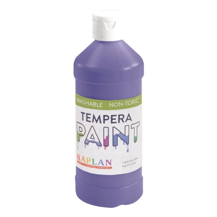 Primary Image of Kaplan Washable Tempera Paint - Purple - 16 oz