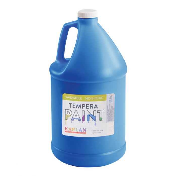 Primary Image of Kaplan Washable Tempera Paint - Blue - 1 Gallon