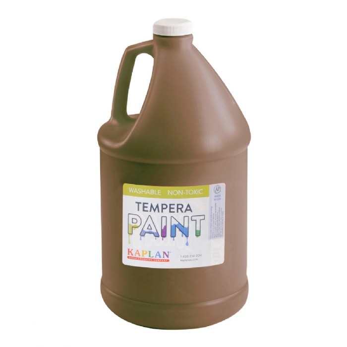 Primary Image of Kaplan Washable Tempera Paint - Brown - 1 Gallon