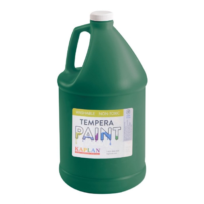 Primary Image of Kaplan Washable Tempera Paint - Green - 1 Gallon