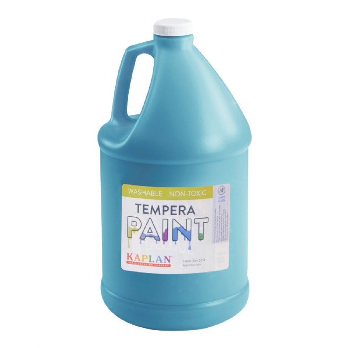 Primary Image of Washable Tempera Paint - Turquoise - 1 Gallon