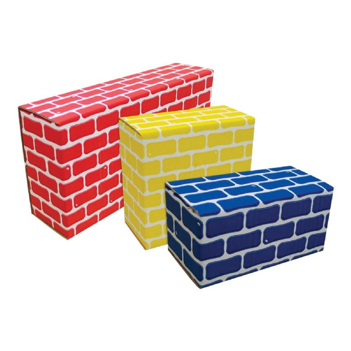 Alternate Image #1 of Brick Block Large Building Set - 44 Pieces